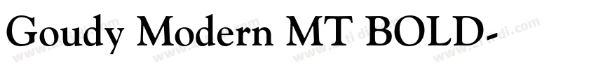 Goudy Modern MT BOLD字体转换 Goudy Modern MT BOLD字体转换
